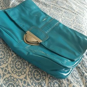 COPY - Neon Turquoise  Evening Clutch